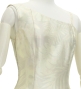 Hula One Shoulder Dress with Hawaiian Leaf / Luxury Collection / Beige / J3306be