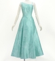 Hula One Shoulder Dress with Hawaiian Leaf / Luxury Collection / Light Blue / J3306lbl