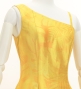 Hula One Shoulder Dress with Hawaiian Leaf / Luxury Collection / Yellow / J3306ye