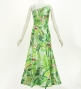 Hula One Shoulder Dress with Leaf / Luxury Collection / Yellow Green / J3307yegr