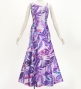 Hula One Shoulder Dress with Leaf / Luxury Collection / Purple / J3307pu