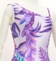 Hula One Shoulder Dress with Leaf / Luxury Collection / Purple / J3307pu