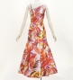 Hula One Shoulder Dress with Leaf / Luxury Collection / Red / J3307rd