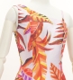 Hula One Shoulder Dress with Leaf / Luxury Collection / Red / J3307rd