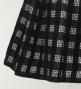 Hula Shantung Pa'u Skirt with Palaka Check Print / Luxury Collection / Black / J3308bk