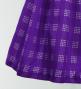 Hula Shantung Pa'u Skirt with Palaka Check Print / Luxury Collection / Deep Purple / J3308dpu