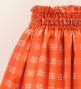 Hula Shantung Pa'u Skirt with Palaka Check Print / Luxury Collection / Orange / J3308or