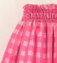 Hula Shantung Pa'u Skirt with Palaka Check Print / Luxury Collection / Pink / J3308pi
