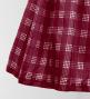 Hula Shantung Pa'u Skirt with Palaka Check Print / Luxury Collection / Wine / J3308wi