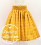 Hula Shantung Pa'u Skirt with Palaka Check Print / Luxury Collection / Yellow / J3308ye