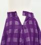 Hula Long Frill Shantung Circular Skirt with Palaka Check Print / Deep Purple / J3309dpu