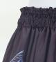 Hula Shantung Pa'u Skirt with Hawaiian Leaf Print / Luxury Collection / Dark Purple / J3310dpu