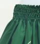 Hula Shantung Pa'u Skirt with Hawaiian Leaf Print / Luxury Collection / Green / J3310gr
