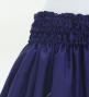 Hula Shantung Pa'u Skirt with Hawaiian Leaf Print / Luxury Collection / Navy / J3310nv