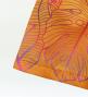 Hula Shantung Pa'u Skirt with Hawaiian Leaf Print / Luxury Collection / Orange / J3310or