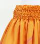 Hula Shantung Pa'u Skirt with Hawaiian Leaf Print / Luxury Collection / Orange / J3310or