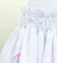 Hula Shantung Pa'u Skirt with Hawaiian Leaf Print / Luxury Collection / White / J3310wh