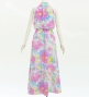Hula Long Koshibo Dress with Hawaiian Flower Print / Luxury Collection / J3315-1