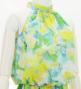 Hula Long Koshibo Dress with Hawaiian Flower Print / Luxury Collection / J3315-3