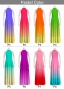 [Gradation]Custom American Armhole Long Dress/ Pastel Color Gradation / JC1-gradation-P
