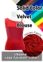 Custom One Shoulder Blouse with Velvet / JC105-solid
