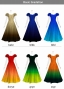 [Gradation]Custom Long Dress With 3gather Frill Puff Sleeves / JC107-gradation-B