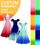 [Gradation]Custom Long Dress With 3gather Frill Puff Sleeves/ Design-Gradation / JC107-gradation-D