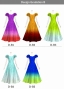 [Gradation]Custom Long Dress With 3gather Frill Puff Sleeves/ Design-Gradation / JC107-gradation-D