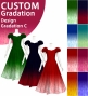 [Gradation]Custom Long Dress With 3gather Frill Puff Sleeves/ Design-Gradation / JC107-gradation-D