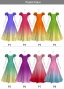 [Gradation]Custom Long Dress With 3gather Frill Puff Sleeves/ Pastel Color Gradation / JC107-gradation-P