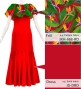Custom Long Multi Way Dress with Velvet & Koshibo/ JC130-mix