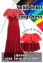 Custom Long Multi Way Dress with Velvet & Koshibo / JC130-solid