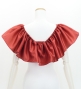 Custom Multi-way Frill Blouse with Shantung / JC139-solid