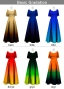 [Gradation]Custom Frill Sleeve Long Dress/ Basic Gradation / JC22-gradation-B