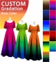 [Gradation]Custom Frill Sleeve Long Dress/ Basic Gradation / JC22-gradation-B