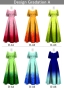 [Gradation]Custom Frill Sleeve Long Dress/ Design-Gradation / JC22-gradation-D