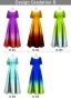 [Gradation]Custom Frill Sleeve Long Dress/ Design-Gradation / JC22-gradation-D