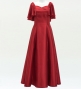 Custom Frill Sleeve Long Dress / JC22-solid