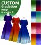 [Gradation]Custom Cape Long Dress/ Design-Gradation / JC24-gradation-D