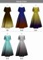 [Gradation]Custom Cape Long Dress/ Smoky Color Gradation / JC24-gradation-S