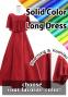 Custom Cape Long Dress / JC24-solid