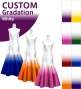 [Gradation] Custom Mermaid Dress with Shantung / White Color-Gradation / JC26-gradation-W