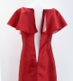 Custom ruffled collar Long Dress / JC27-solid