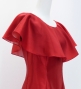 Custom ruffled collar Long Dress / JC27-solid
