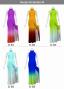 [Gradation]Custom Long Slit Dress with Velvet/ Design-Gradation / JC29-gradation-D