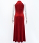 Custom Long Slit Dress with Velvet  / JC29-pattern