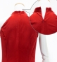 Custom Long Slit Dress with Velvet  / JC29-pattern