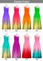 [Gradation]Custom One Shoulder Velvet Dress/ Pastel Color Gradation / JC3-gradation-P