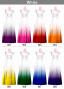 [Gradation]Custom One Shoulder Velvet Dress/ White Color Gradation / JC3-gradation-W