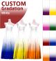 [Gradation]Custom One Shoulder Velvet Dress/ White Color Gradation / JC3-gradation-W